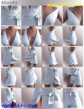 3D打印模型dForce Aimee Candy Dress for Genesis 8 Female(s)的图片