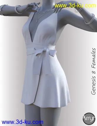 3D打印模型dForce Aimee Candy Dress for Genesis 8 Female(s)的图片