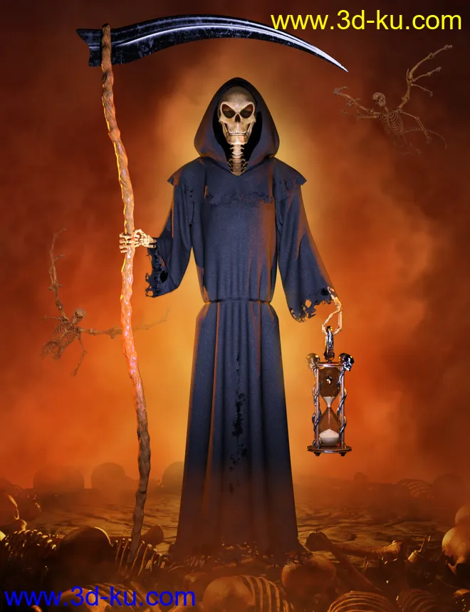 dForce Angel of Death for Midnight Skeleton模型的图片1