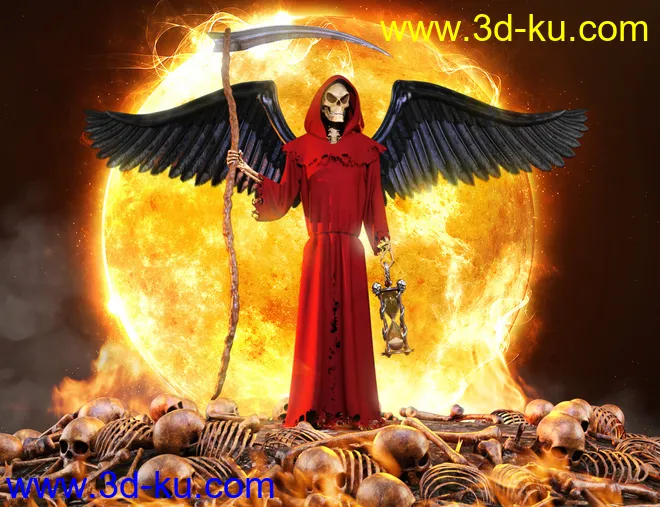 dForce Angel of Death for Midnight Skeleton模型的图片3
