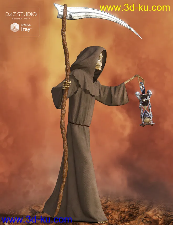 dForce Angel of Death for Midnight Skeleton模型的图片4