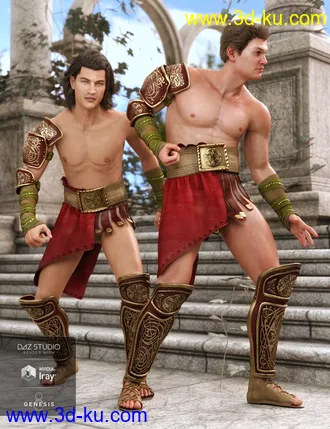 3D打印模型dForce Aries Outfit for Genesis 8 Male(s)的图片