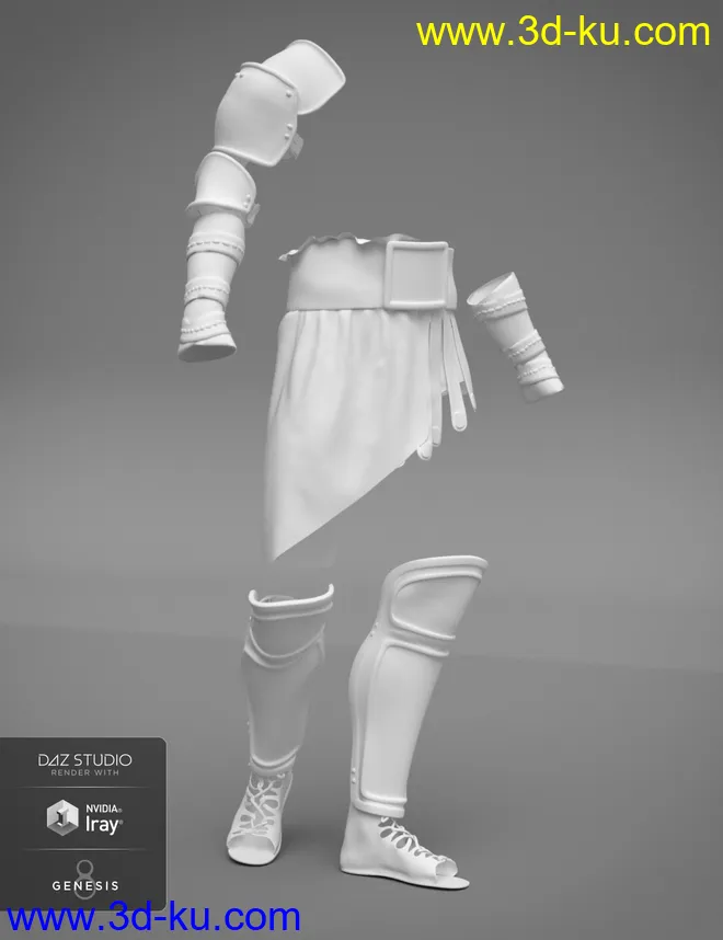 dForce Aries Outfit for Genesis 8 Male(s)模型的图片5
