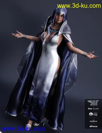 3D打印模型dForce Astral Jossie Outfit for Genesis 8 Female(s)的图片