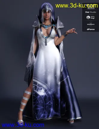 3D打印模型dForce Astral Jossie Outfit for Genesis 8 Female(s)的图片