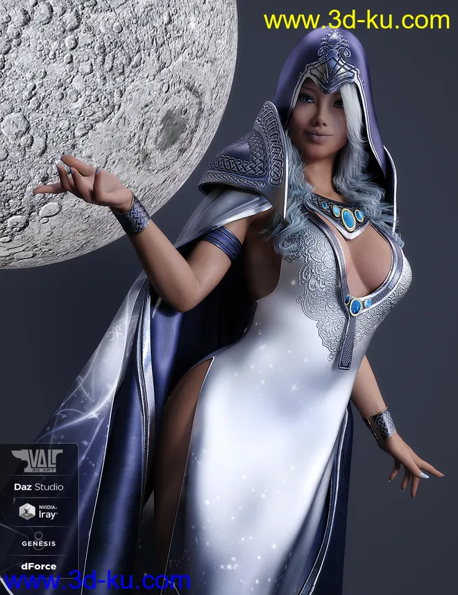 dForce Astral Jossie Outfit for Genesis 8 Female(s)模型的图片7