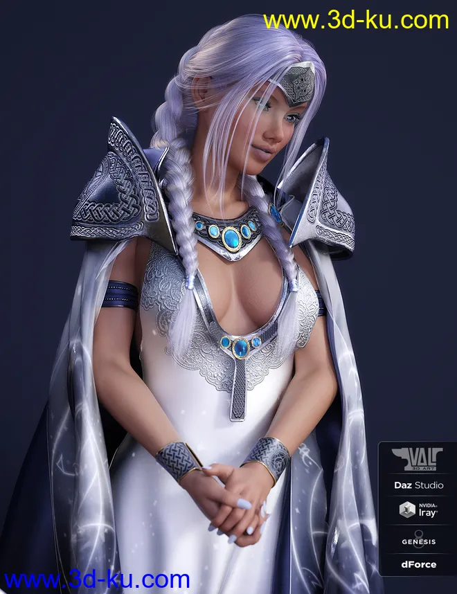 dForce Astral Jossie Outfit for Genesis 8 Female(s)模型的图片8