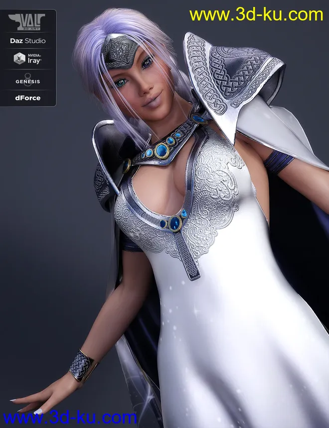 dForce Astral Jossie Outfit for Genesis 8 Female(s)模型的图片9