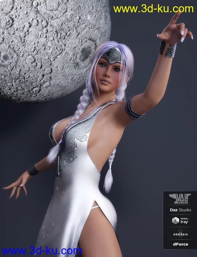 dForce Astral Jossie Outfit for Genesis 8 Female(s)模型的图片11