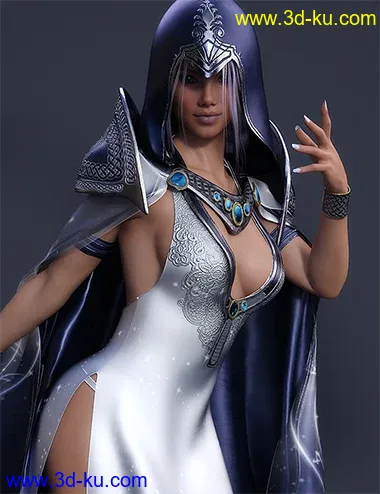 dForce Astral Jossie Outfit for Genesis 8 Female(s)模型的图片15