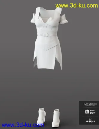 3D打印模型dForce Bellarose Outfit for Genesis 8 Female(s)的图片