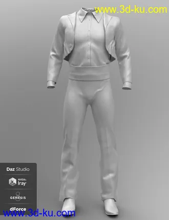 3D打印模型dForce Bolero Style Outfit for Genesis 8 Male(s)的图片