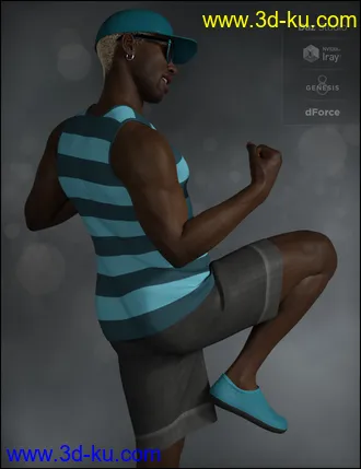 3D打印模型dForce Boys in the Sun Outfit for Genesis 8 Male(s)的图片