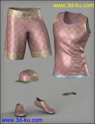 3D打印模型dForce Boys in the Sun Outfit for Genesis 8 Male(s)的图片
