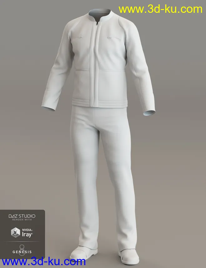 dForce Bridge Officer Outfit for Genesis 8 Male(s)模型的图片5