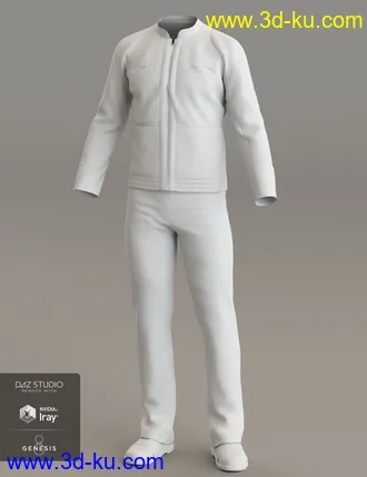 3D打印模型dForce Bridge Officer Outfit for Genesis 8 Male(s)的图片