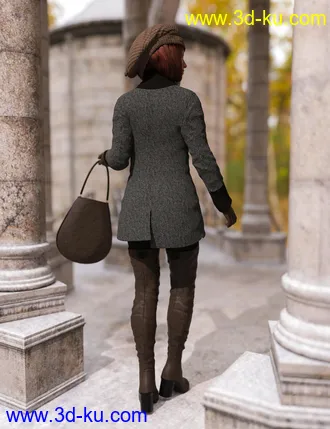 3D打印模型dForce Casual Autumn Outfit for Genesis 8 Female(s)的图片