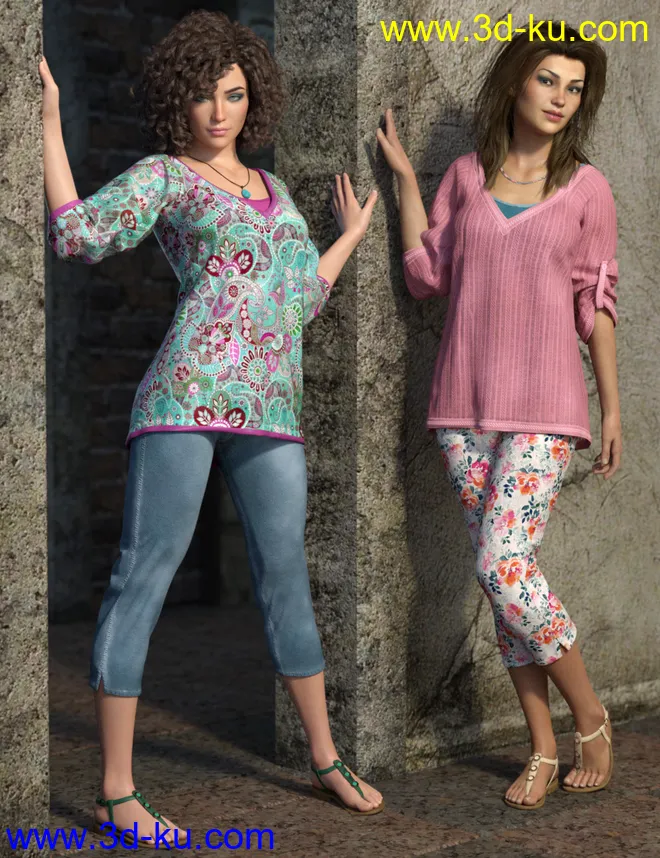 dForce Collection 01 Texture Expansion模型的图片2