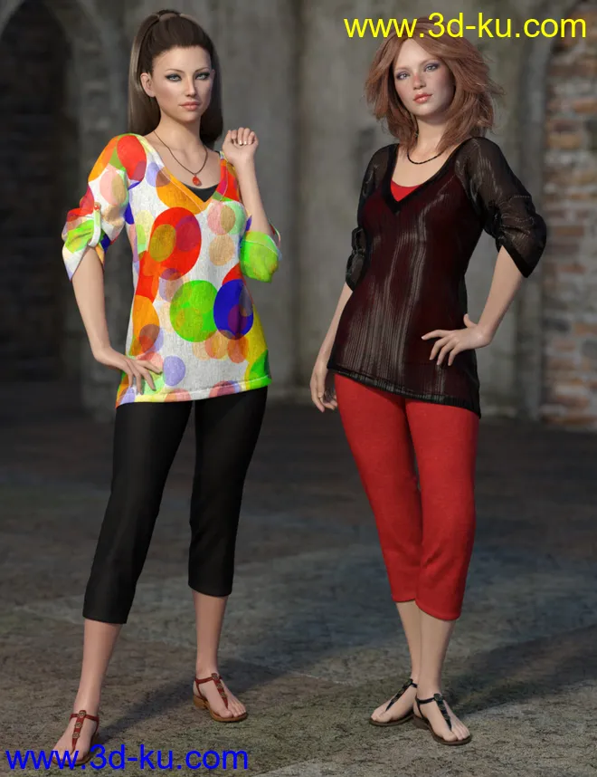 dForce Collection 01 Texture Expansion模型的图片3