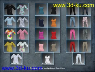 3D打印模型dForce Collection 01 Texture Expansion的图片