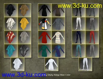 3D打印模型dForce Collection 02 Texture Expansion的图片