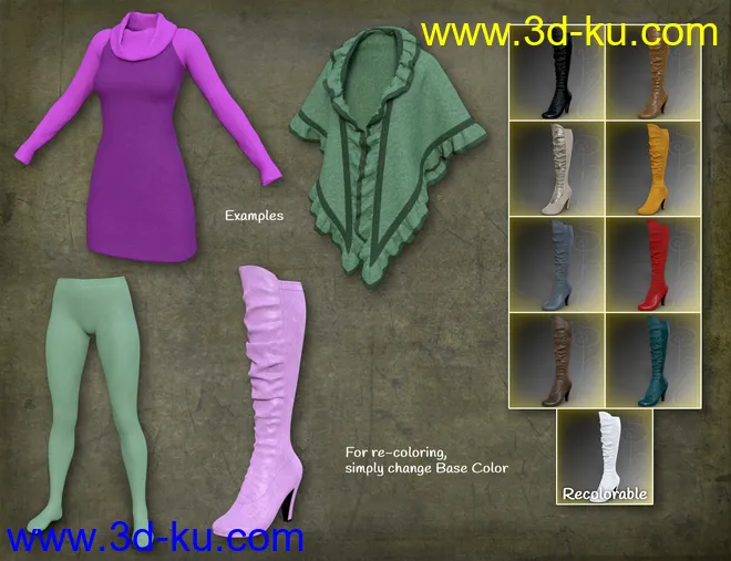 dForce Collection 02 Texture Expansion模型的图片7