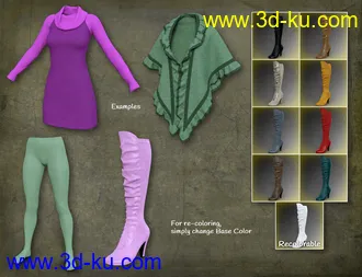 3D打印模型dForce Collection 02 Texture Expansion的图片