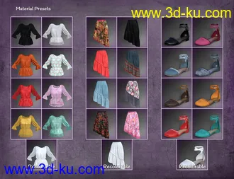 3D打印模型dForce Collection 03 Texture Expansion的图片
