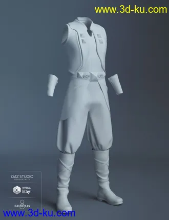 3D打印模型dForce Desert Raider Outfit for Genesis 8 Male(s)的图片
