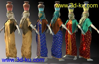 3D打印模型dForce Desert Robe Outfit for Genesis 8 Female(s)的图片