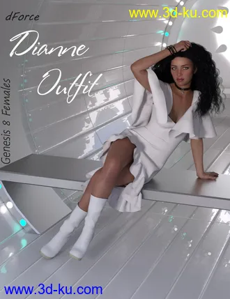 3D打印模型dForce Dianne Outfit for Genesis 8 Female(s)的图片