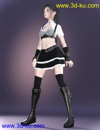 3D打印模型dForce Doll Fighter Outfit for Genesis 8 Female(s)的图片
