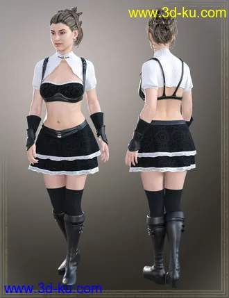 3D打印模型dForce Doll Fighter Outfit for Genesis 8 Female(s)的图片