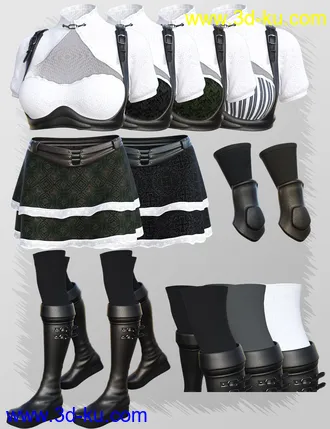 3D打印模型dForce Doll Fighter Outfit for Genesis 8 Female(s)的图片