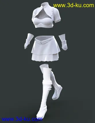 3D打印模型dForce Doll Fighter Outfit for Genesis 8 Female(s)的图片