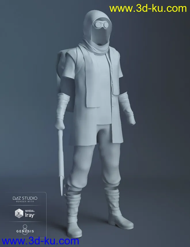 dForce Doomed for Genesis 8 Male(s)模型的图片8