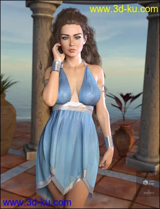 3D打印模型dForce Eleyna Outfit for Genesis 8 Female的图片
