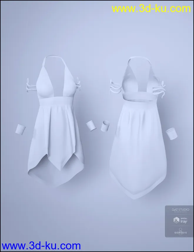 dForce Eleyna Outfit for Genesis 8 Female模型的图片8