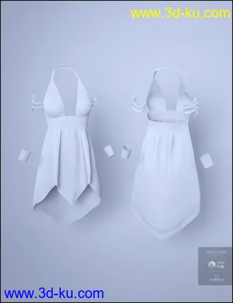 3D打印模型dForce Eleyna Outfit for Genesis 8 Female的图片