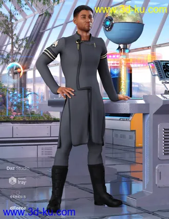 3D打印模型dForce Elite Commander Outfit for Genesis 8 Male(s)的图片