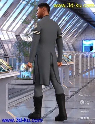 3D打印模型dForce Elite Commander Outfit for Genesis 8 Male(s)的图片