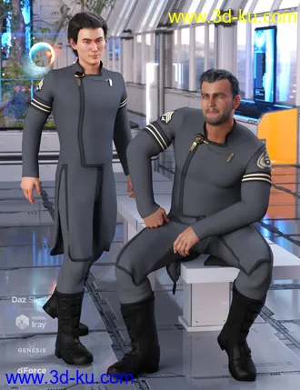 3D打印模型dForce Elite Commander Outfit for Genesis 8 Male(s)的图片