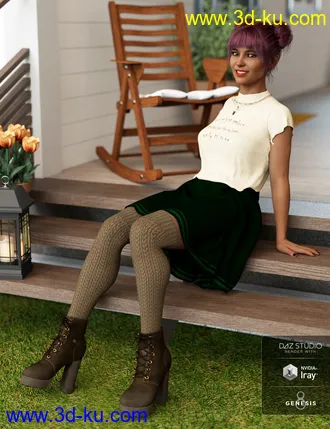 3D打印模型dForce Emo Style Outfit Textures的图片