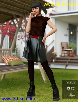 3D打印模型dForce Emo Style Outfit Textures的图片