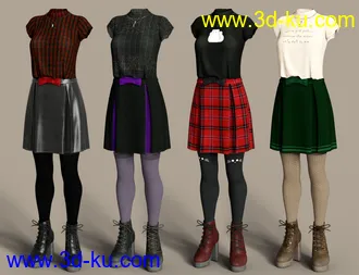 3D打印模型dForce Emo Style Outfit Textures的图片