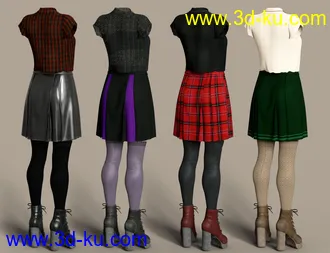 3D打印模型dForce Emo Style Outfit Textures的图片