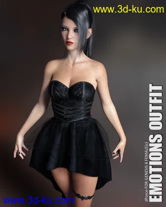 3D打印模型dForce Emotions Outfit for Genesis 8 Females的图片