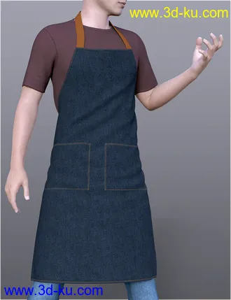 3D打印模型dForce H&C Apron and Casual Outfit for Genesis 8 Male(s)的图片