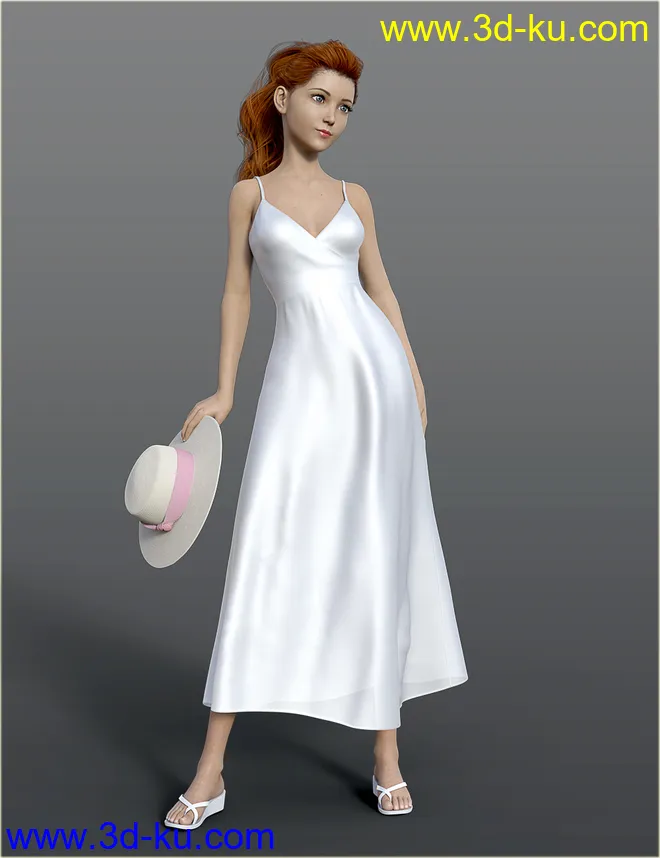 dForce H&C Beach Resort Outfit for Genesis 8 Female(s)模型的图片7
