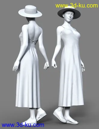 3D打印模型dForce H&C Beach Resort Outfit for Genesis 8 Female(s)的图片